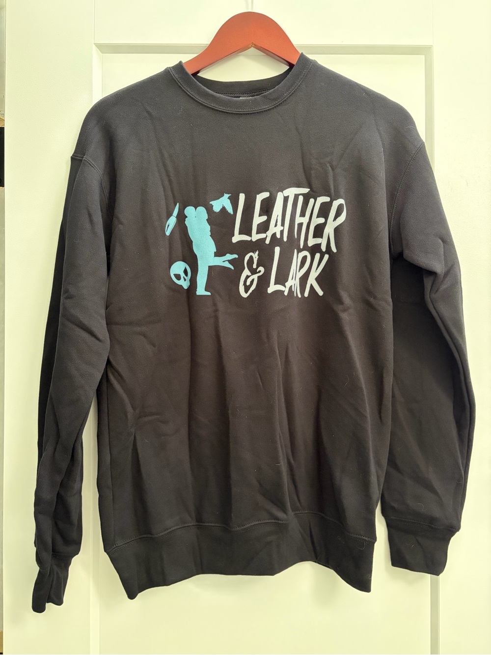 Leather and Lark, Content and Trigger Warnings, Graphic Crewneck Sweatshirt